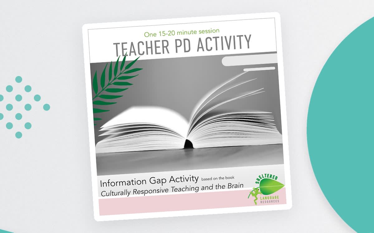 An educational teaching resource from Sheltered Language Resources entitled Culturally Responsive Teaching and the Brain Teacher Professional Development downloadable at Teach Simple.