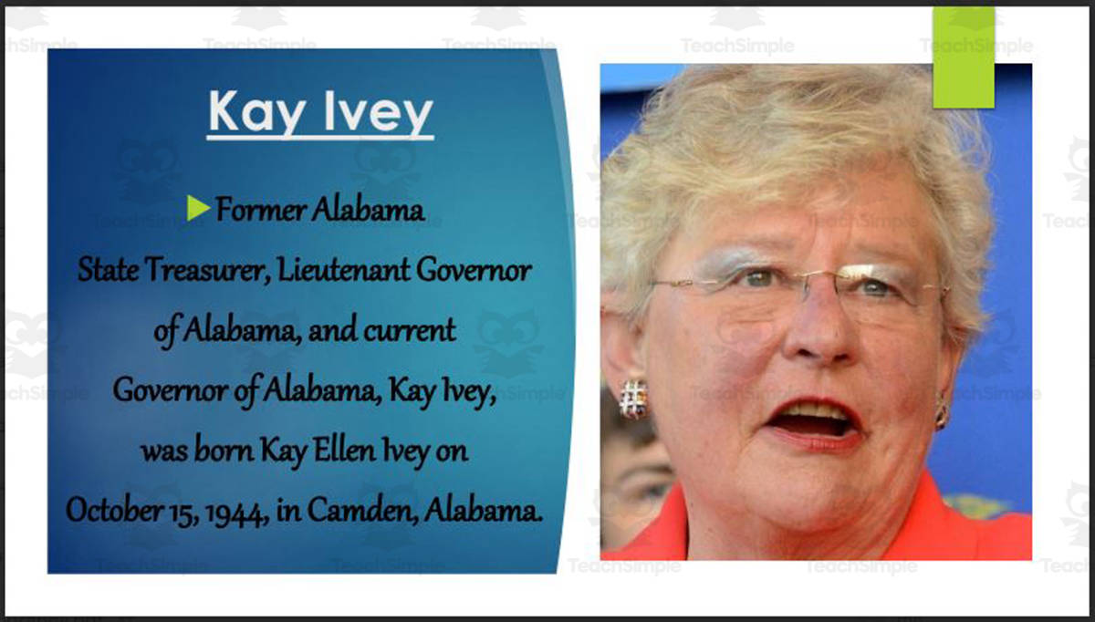 An educational teaching resource from Mr. Matthews Teacher Store entitled Current Governors from the Southeast Region (BIO PPT Bundle) downloadable at Teach Simple.