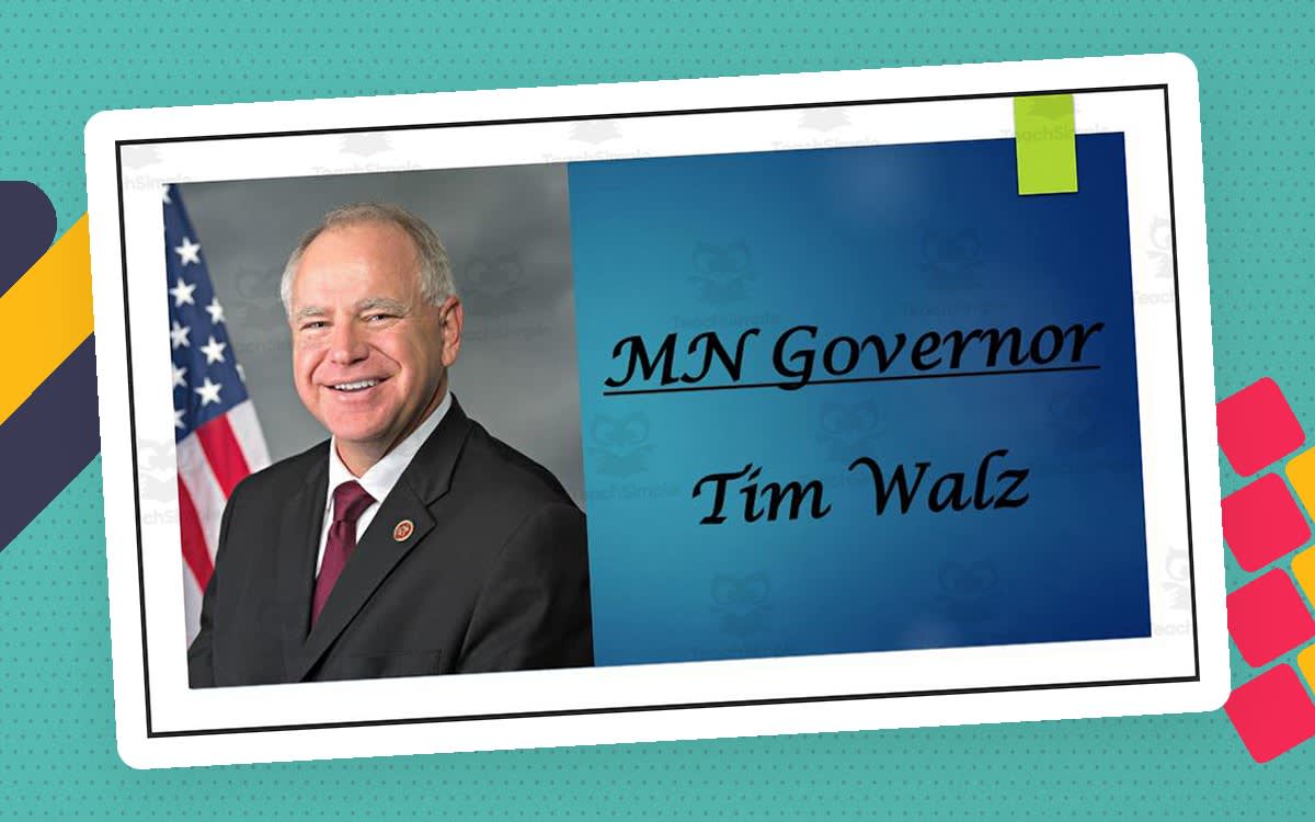 An educational teaching resource from Mr. Matthews Teacher Store entitled Current Minnesota Governor and Lt. Governor (BIO PPT Bundle) downloadable at Teach Simple.