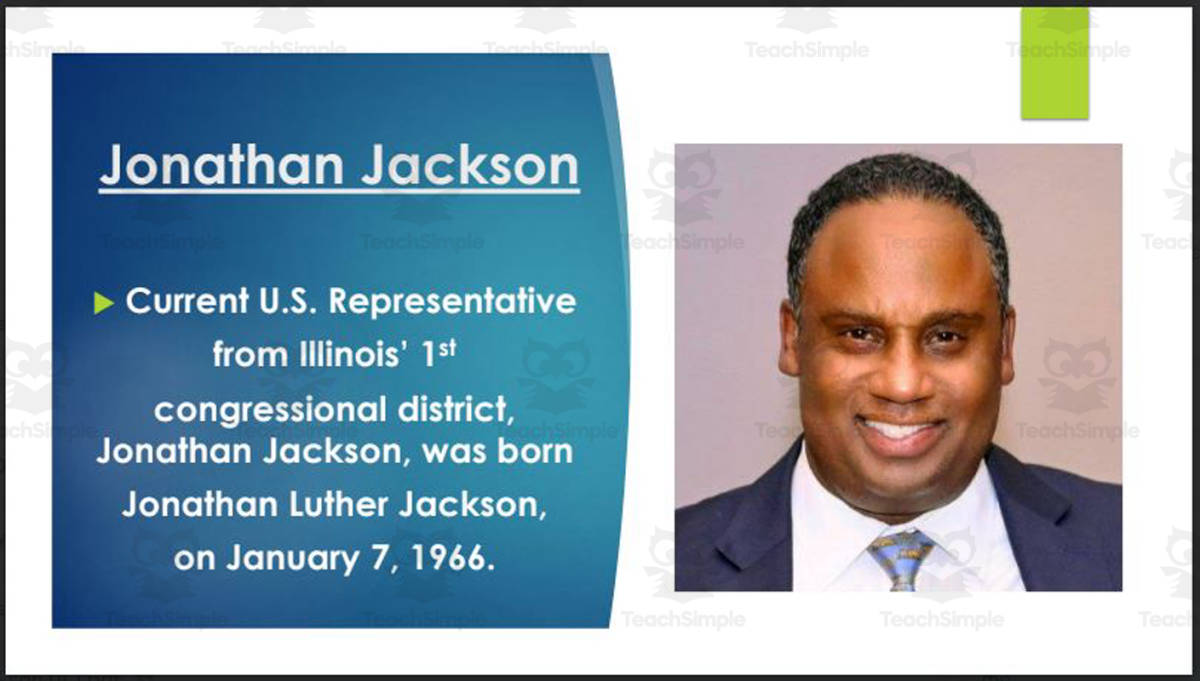 An educational teaching resource from Mr. Matthews Teacher Store entitled Current U.S. Representatives from Illinois - Districts #1-10 (BIO PPT Bundle) downloadable at Teach Simple.