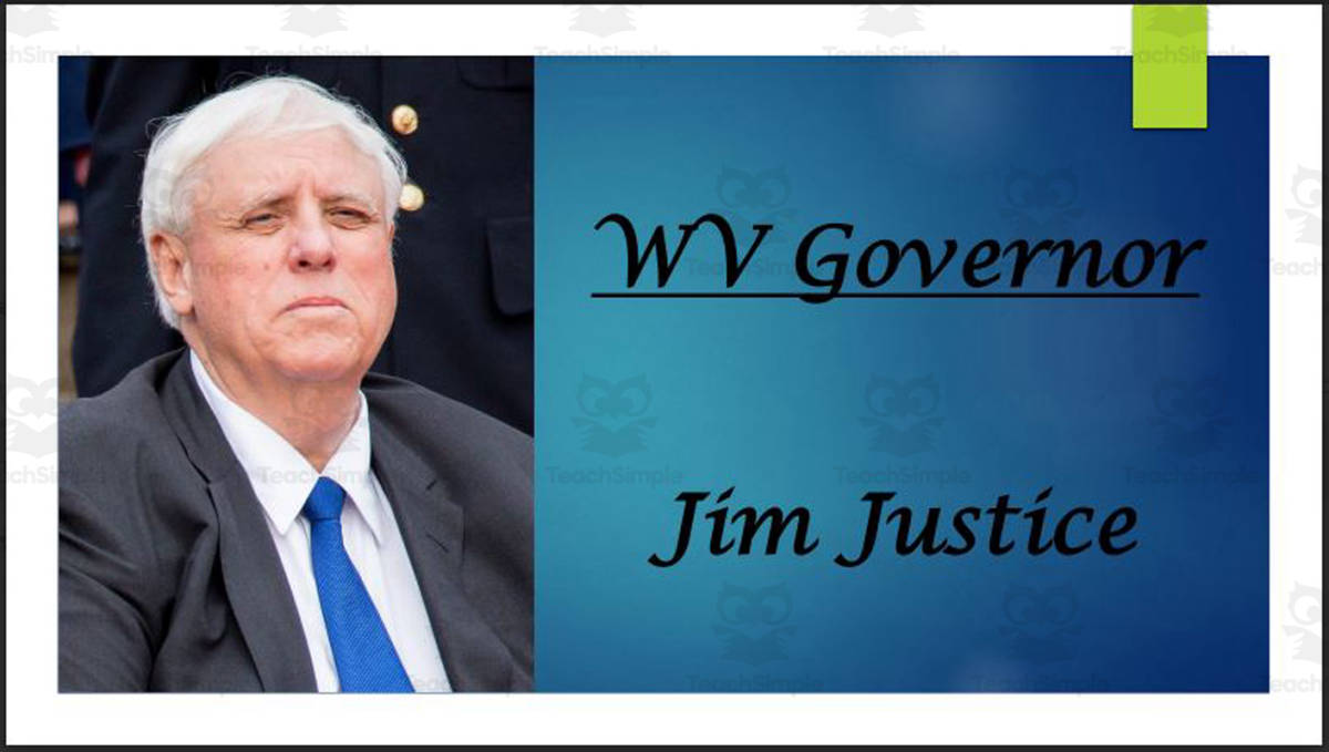 An educational teaching resource from Mr. Matthews Teacher Store entitled Current West Virginia Governor and Lt. Governor (BIO PPT Bundle) downloadable at Teach Simple.