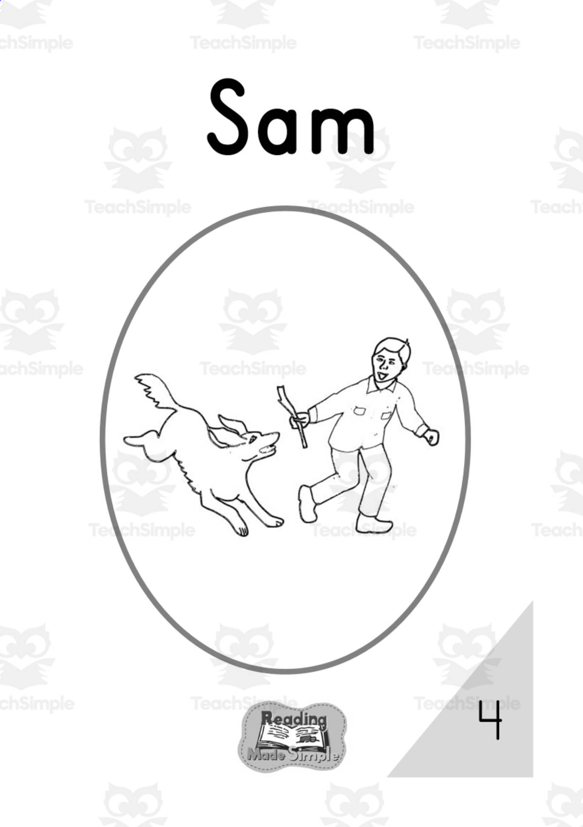 An educational teaching resource from Lilibette's Resources entitled CVC Decodable Reading Book 4 downloadable at Teach Simple.