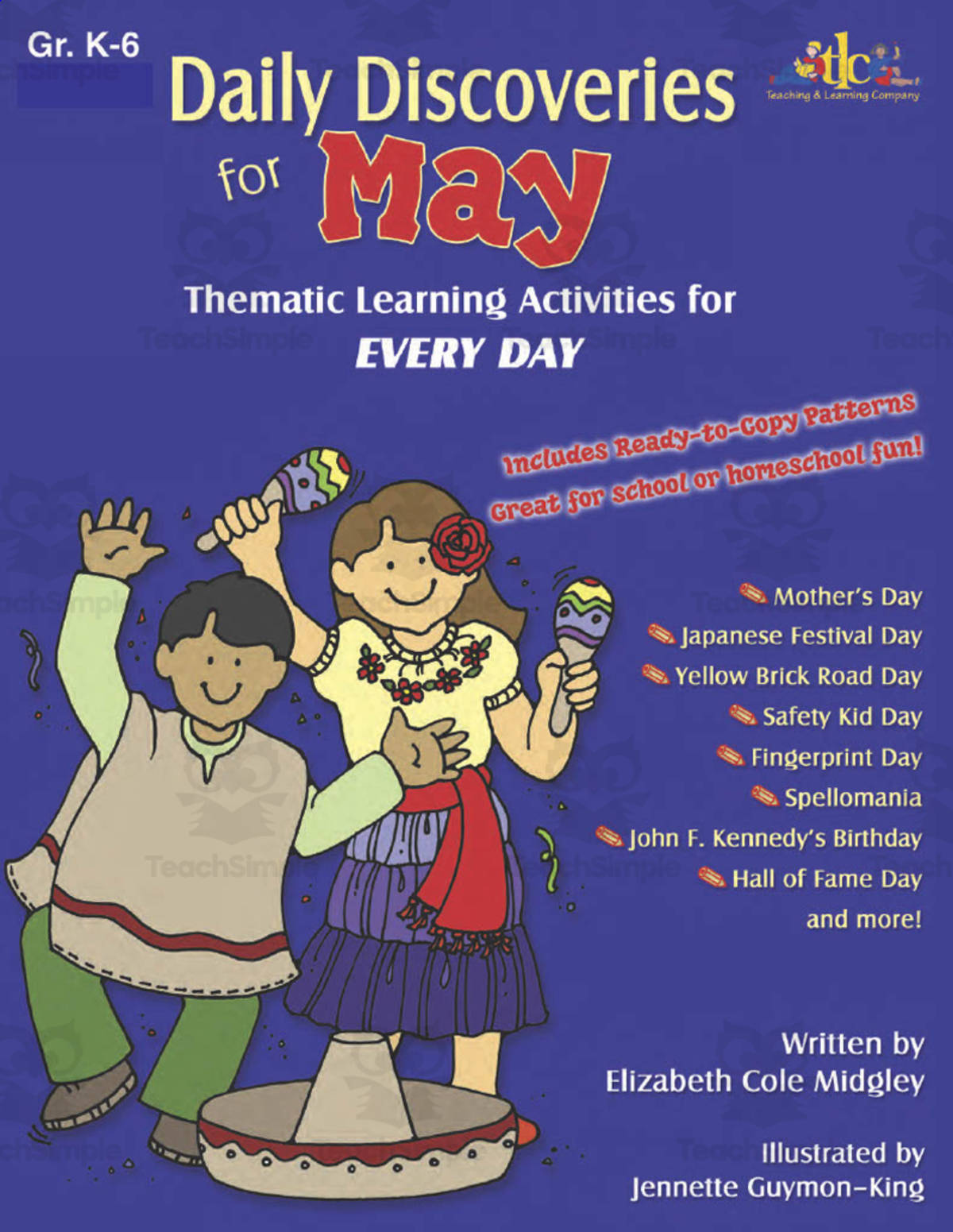 An educational teaching resource from Classroom Complete Press entitled Daily Discoveries for MAY: Thematic Learning Activities for EVERY DAY downloadable at Teach Simple.