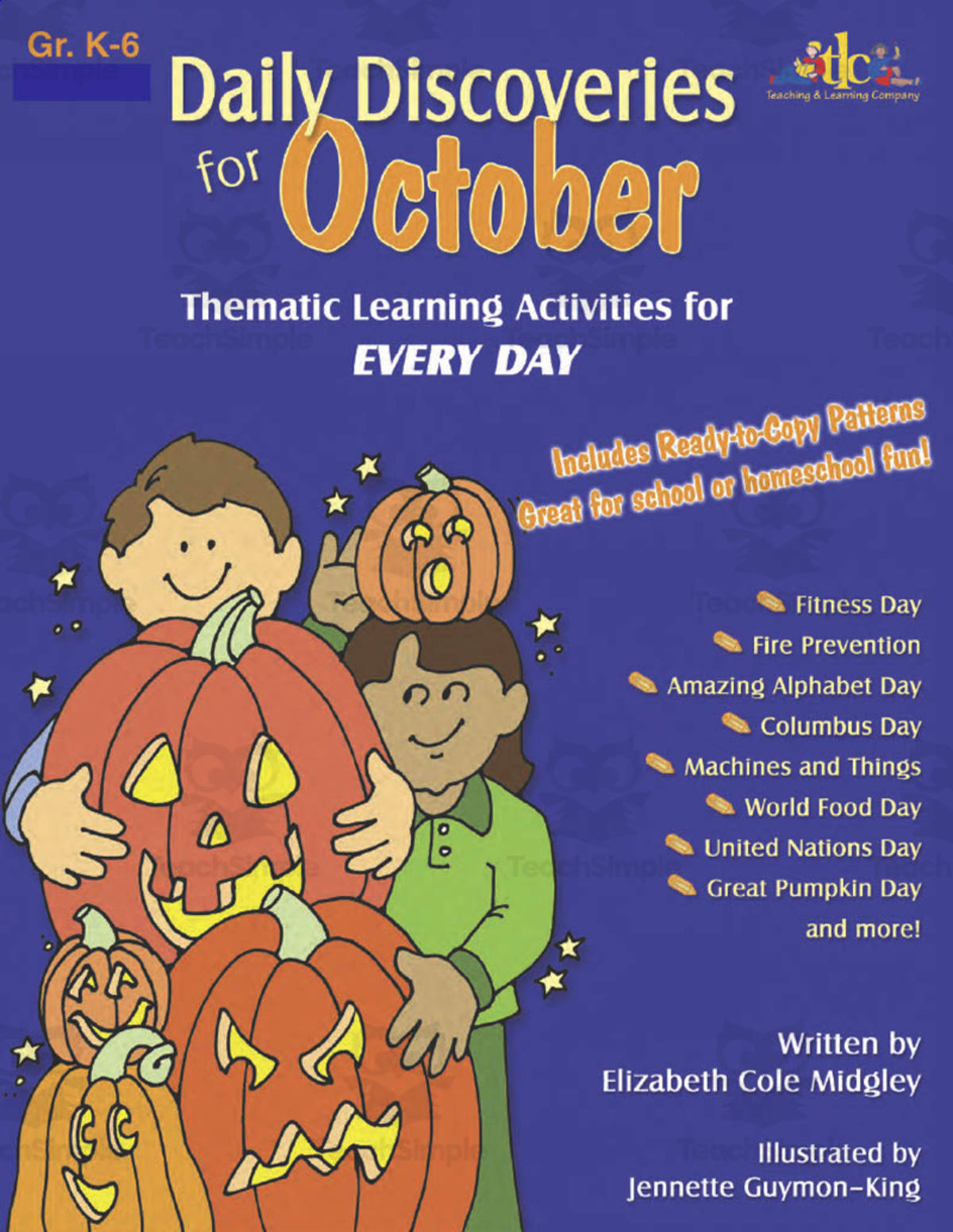 An educational teaching resource from Classroom Complete Press entitled Daily Discoveries for OCTOBER: Thematic Learning Activities for EVERY DAY downloadable at Teach Simple.