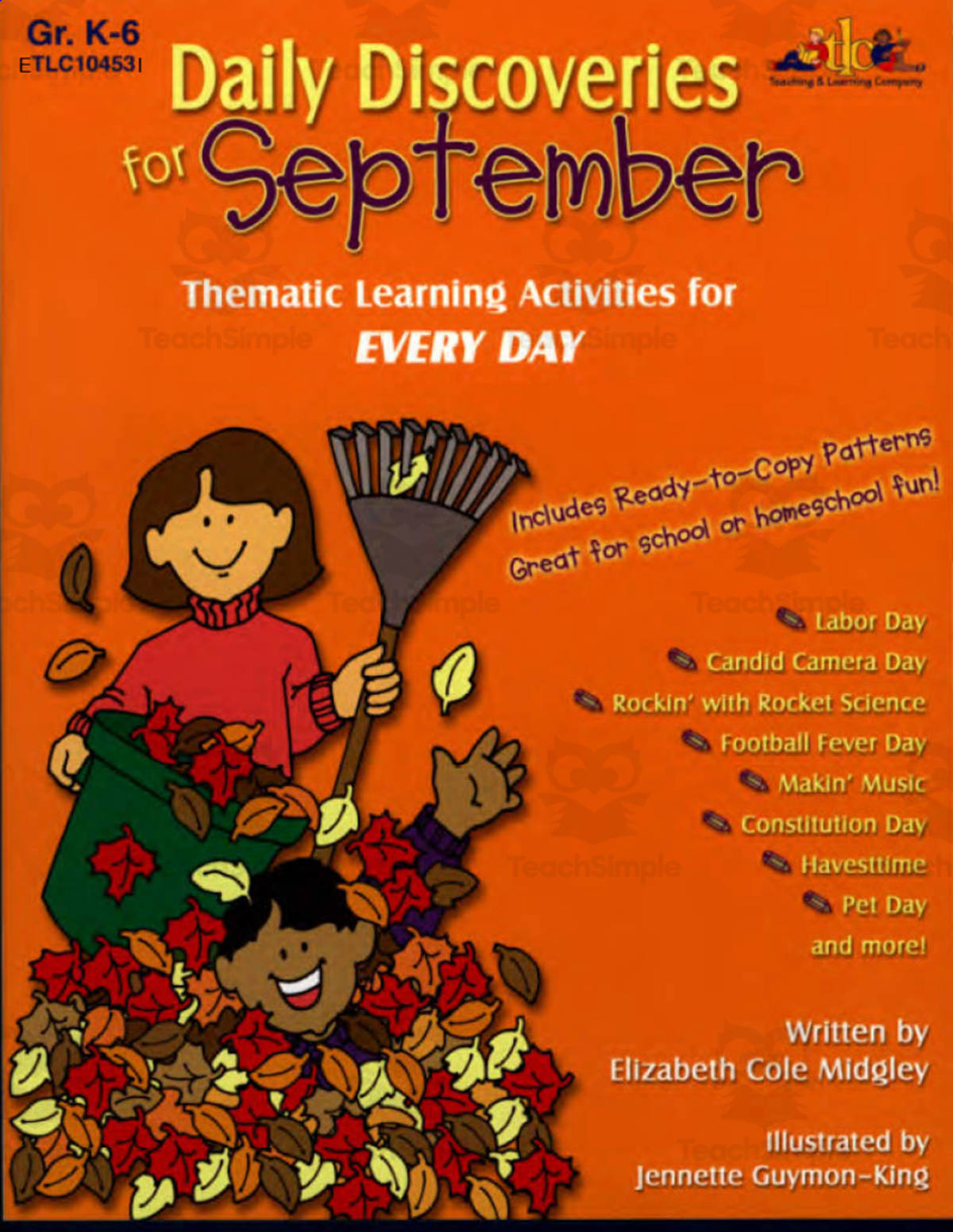 An educational teaching resource from Classroom Complete Press entitled Daily Discoveries for SEPTEMBER: Thematic Learning Activities for EVERY DAY downloadable at Teach Simple.