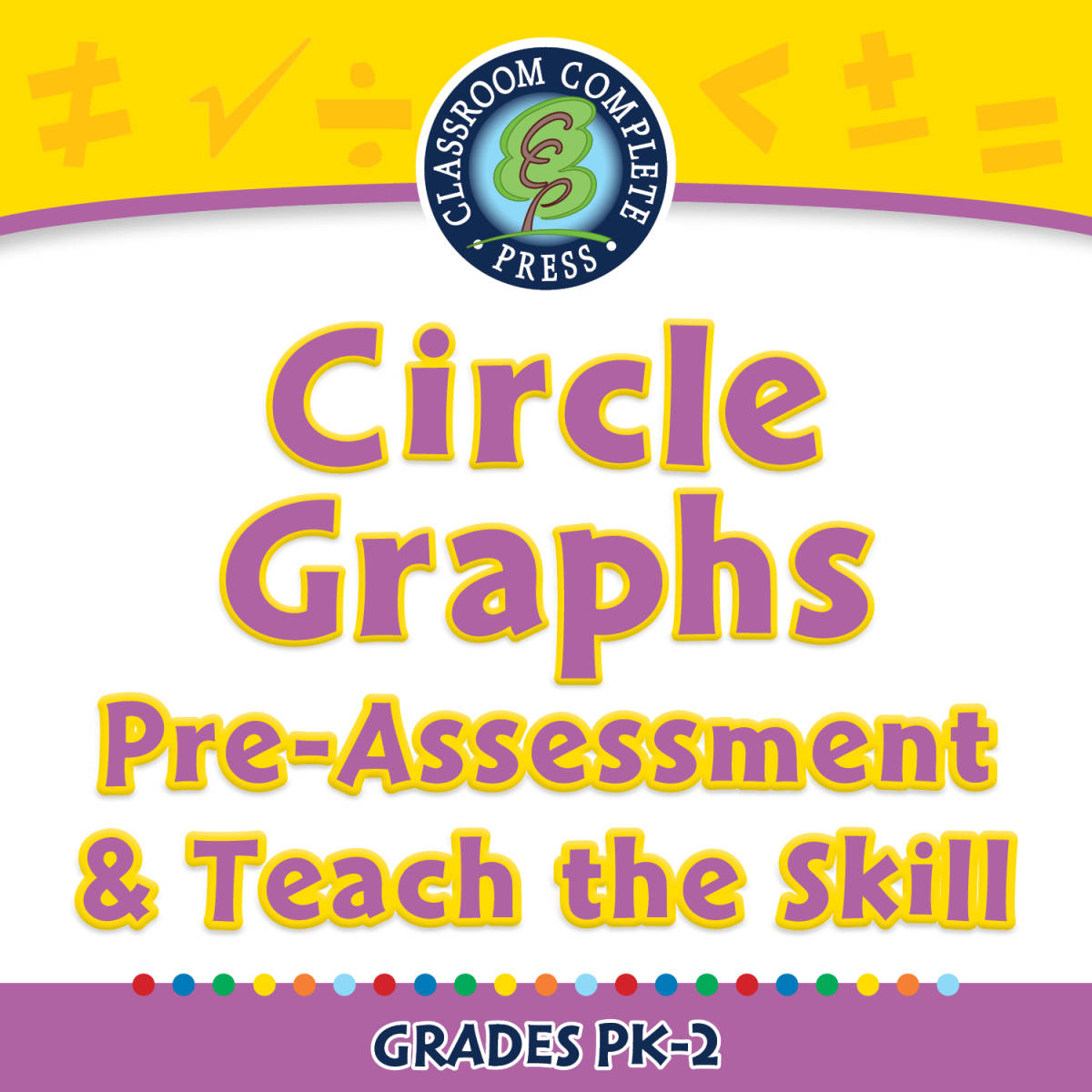 An educational teaching resource from Classroom Complete Press entitled Data Analysis & Probability: Circle Graphs - Pre-Assessment & Teach the Skill - MAC Software downloadable at Teach Simple.