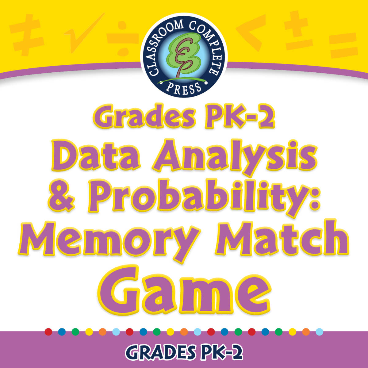 An educational teaching resource from Classroom Complete Press entitled Data Analysis & Probability: Memory Match Game - PC Software downloadable at Teach Simple.