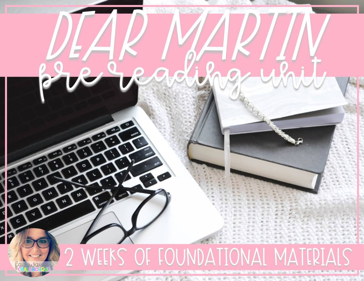 An educational teaching resource from Fairways and Chalkboards entitled Dear Martin Prereading Unit downloadable at Teach Simple.