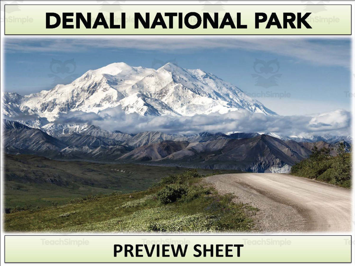 An educational teaching resource from Mr Gray History entitled Denali National Park Geography Unit downloadable at Teach Simple.
