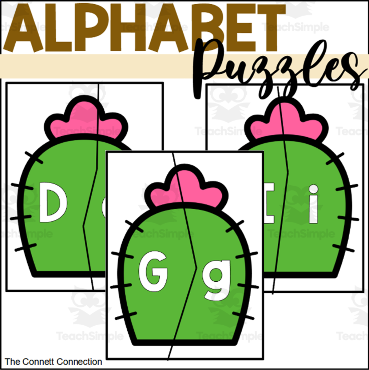 An educational teaching resource from The Connett Connection entitled Desert Alphabet Puzzles downloadable at Teach Simple.