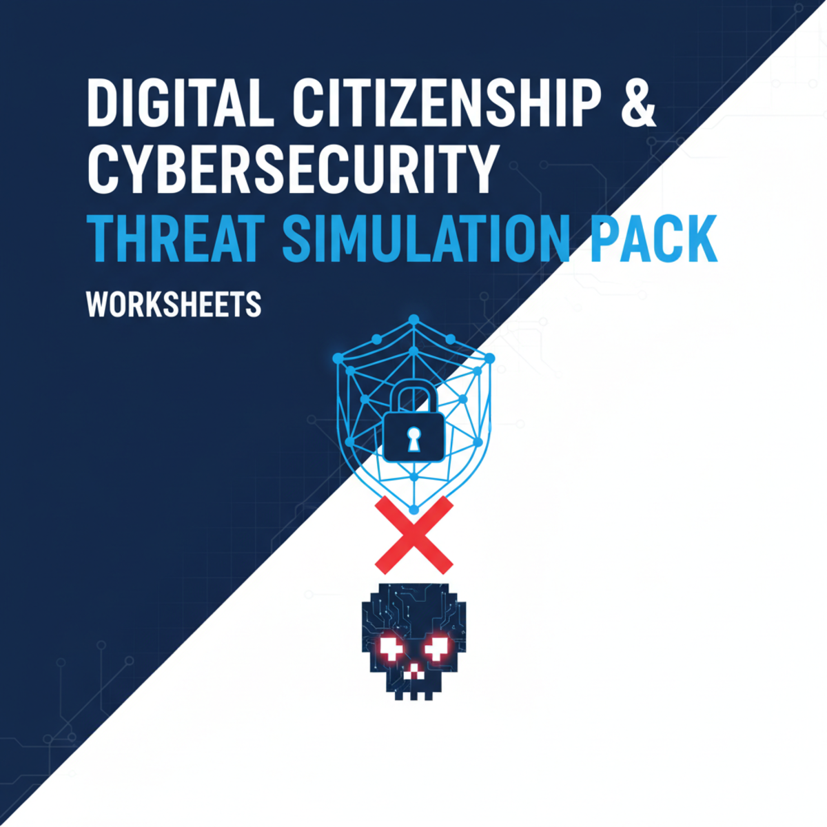 An educational teaching resource from Creative Book Store entitled Digital Citizenship & Cybersecurity Threat Simulation Pack downloadable at Teach Simple.