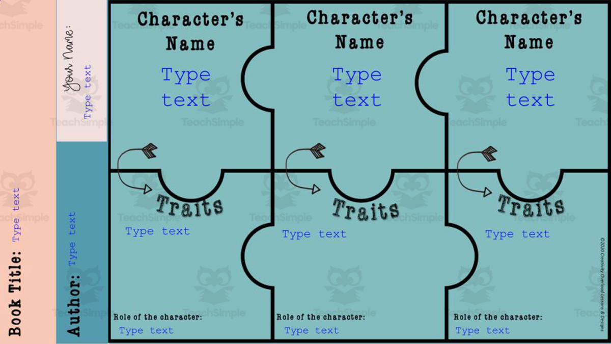 An educational teaching resource from Creativity Overload entitled Digital Graphic Organizers Pack downloadable at Teach Simple.