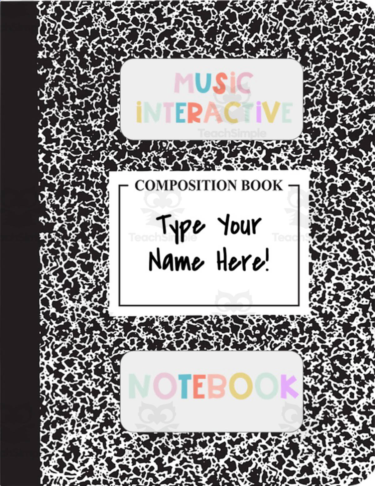 An educational teaching resource from Joyful Noise Teaching entitled Digital Interactive Music Notebook downloadable at Teach Simple.