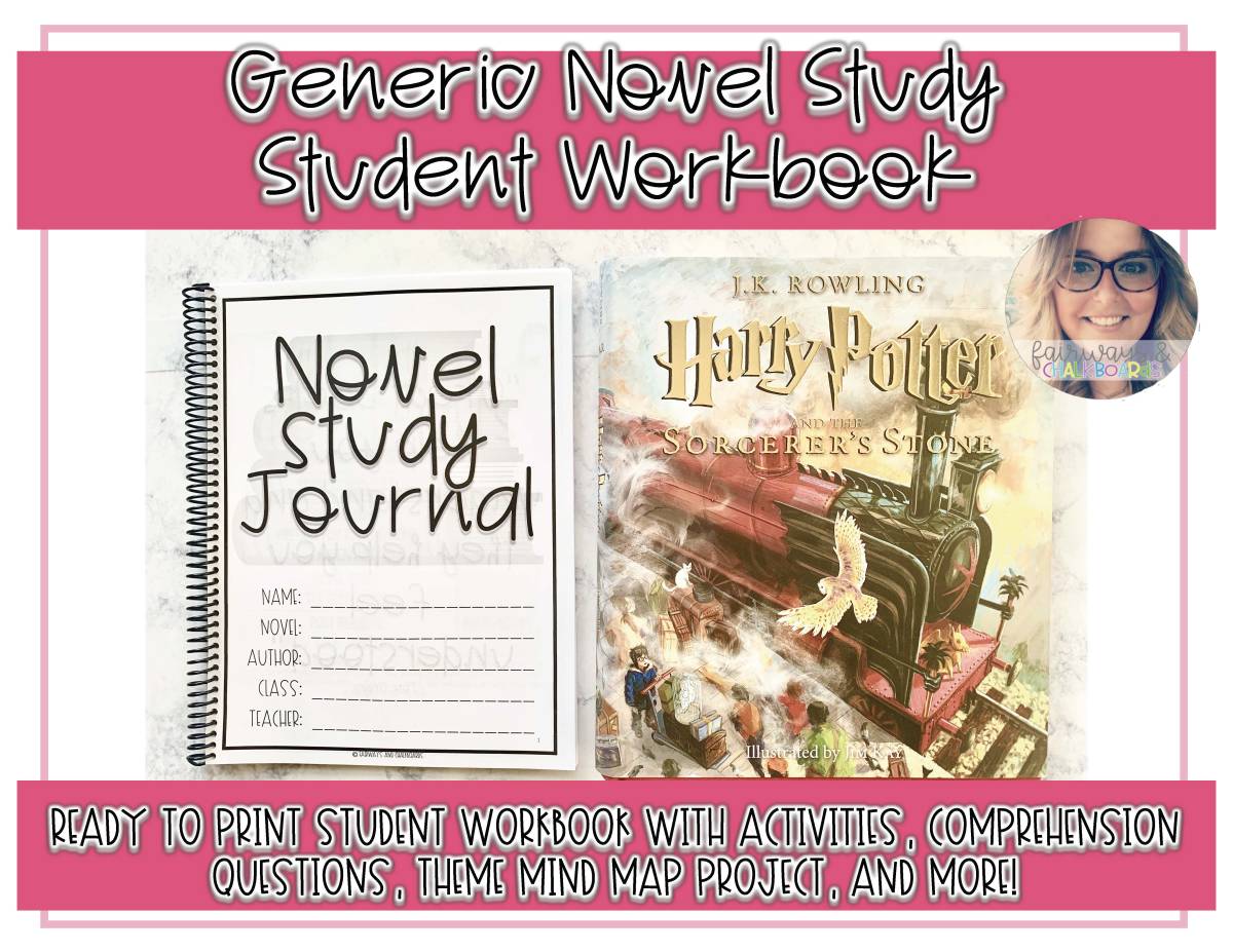 An educational teaching resource from Fairways and Chalkboards entitled DIGITAL Novel Study Student Workbook Grades 4-8 downloadable at Teach Simple.