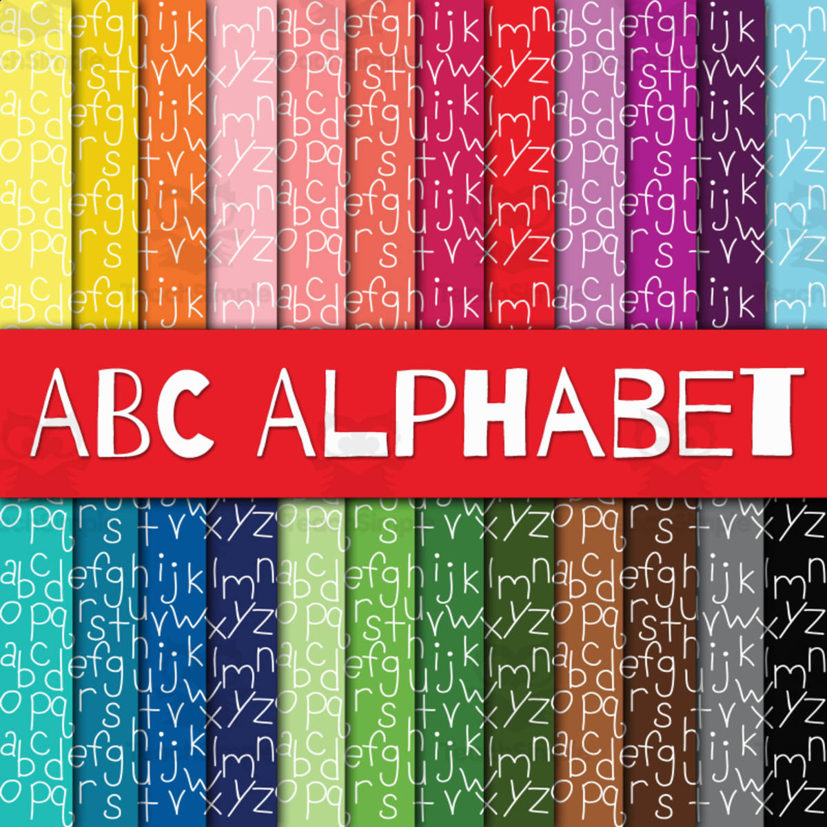 An educational teaching resource from OldMarket entitled Digital Paper: ABC Alphabet downloadable at Teach Simple.
