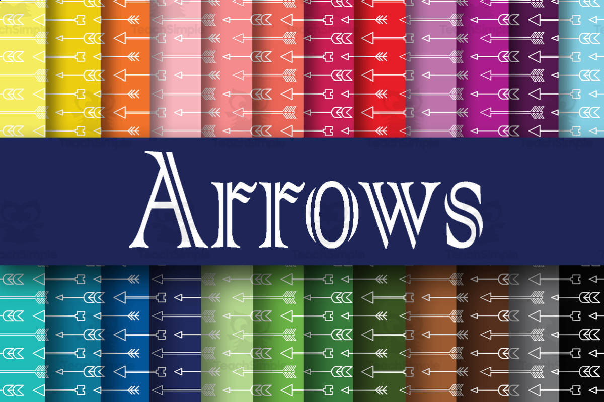An educational teaching resource from OldMarket entitled DIgital Paper: Arrows downloadable at Teach Simple.