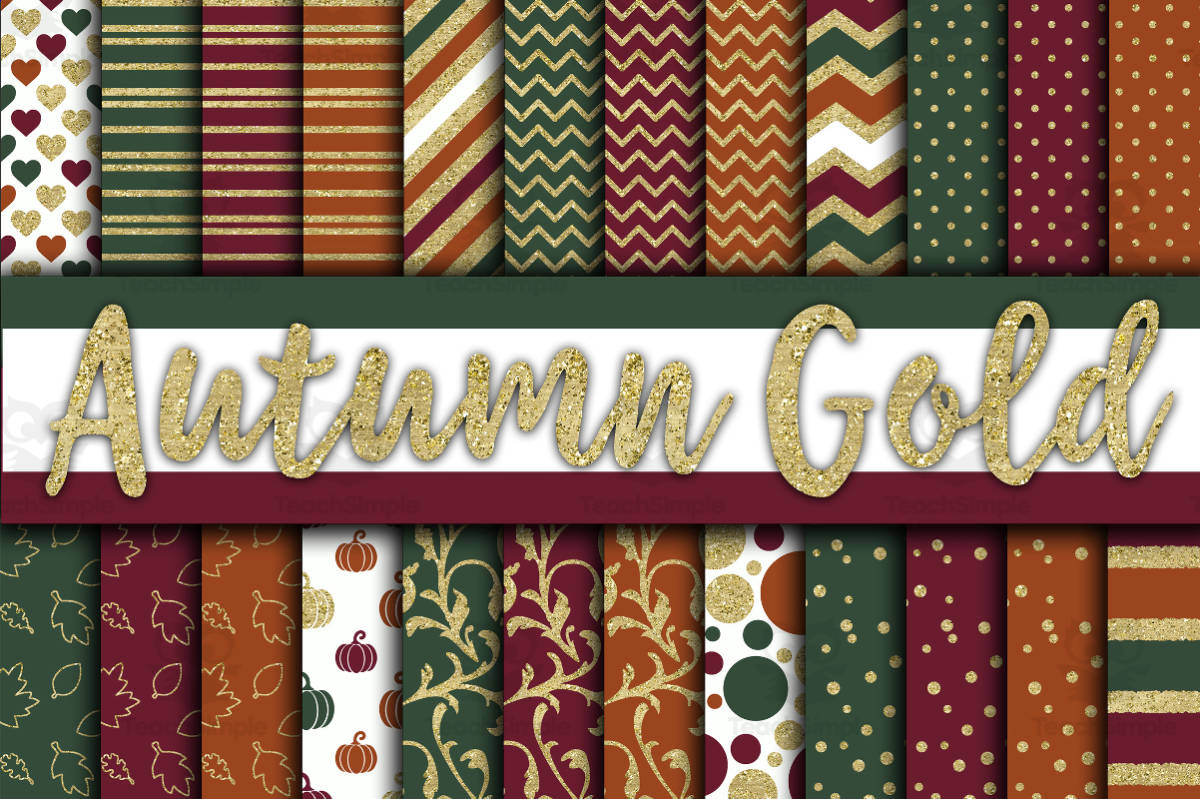 An educational teaching resource from OldMarket entitled Digital Paper: Autumn Gold downloadable at Teach Simple.