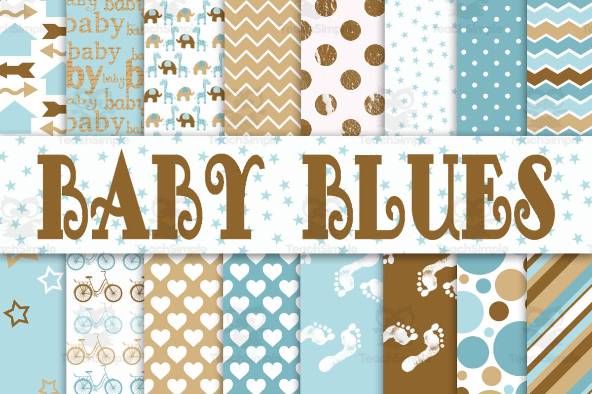An educational teaching resource from OldMarket entitled Digital Paper: Baby Boy Colors downloadable at Teach Simple.
