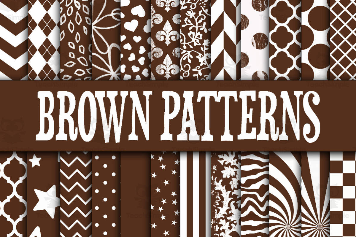 An educational teaching resource from OldMarket entitled Digital Paper: Brown Designs downloadable at Teach Simple.