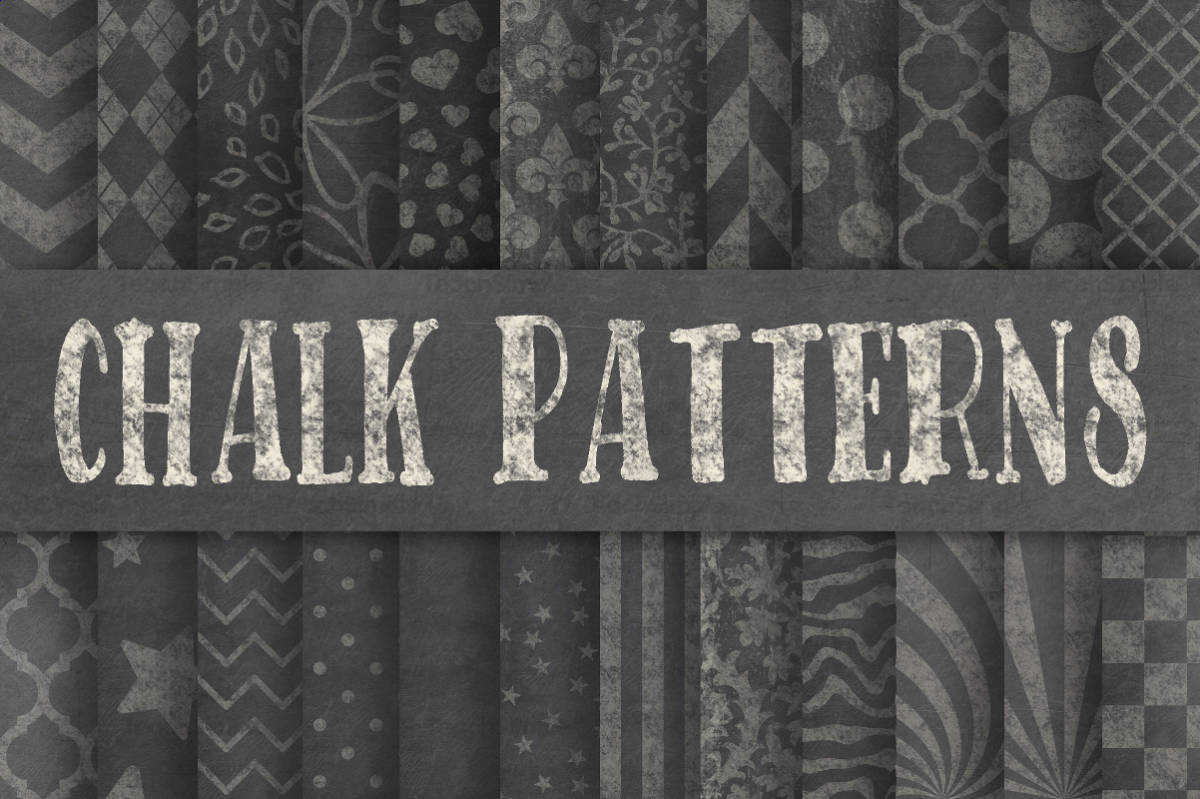 An educational teaching resource from OldMarket entitled Digital Paper: Chalk Patterns downloadable at Teach Simple.