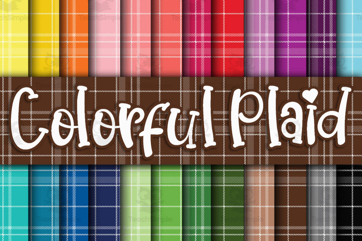 An educational teaching resource from OldMarket entitled Digital Paper: Colorful Plaid downloadable at Teach Simple.