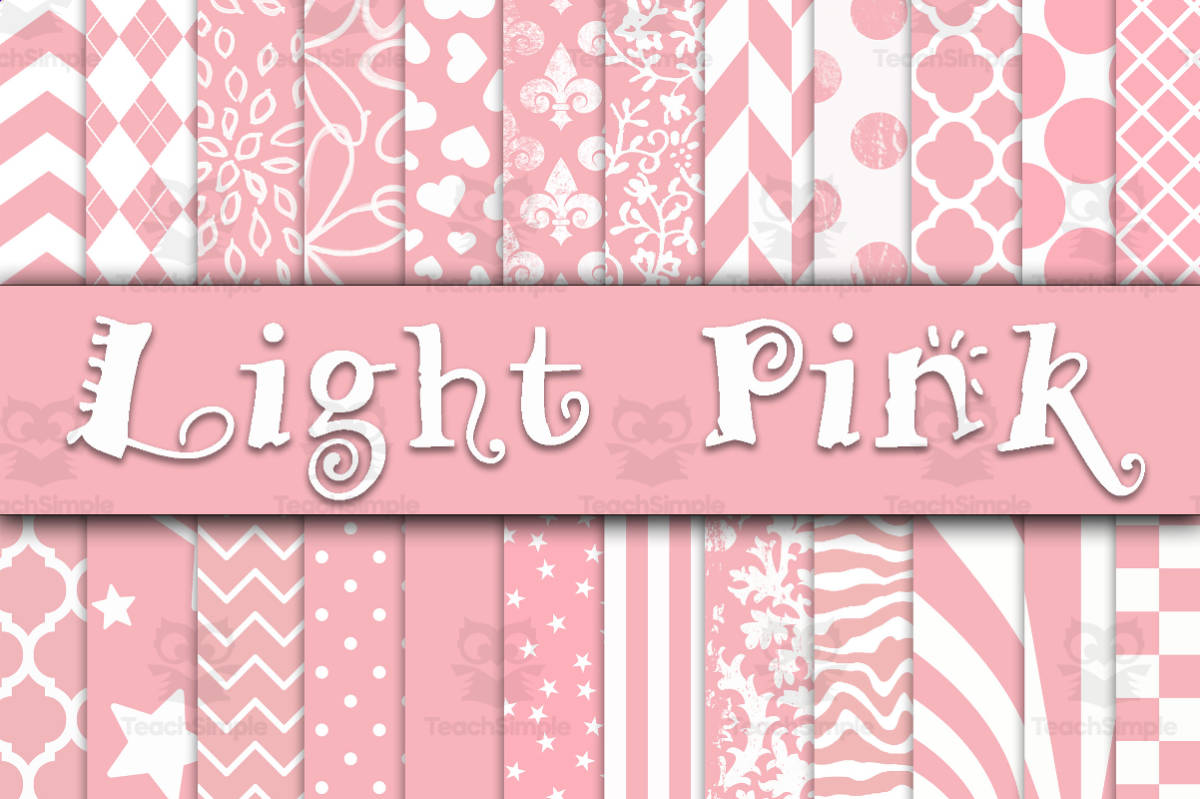 An educational teaching resource from OldMarket entitled Digital Paper: Light Pink Designs downloadable at Teach Simple.