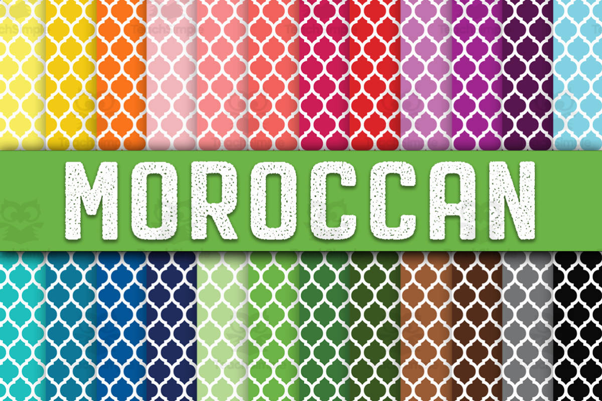 An educational teaching resource from OldMarket entitled Digital Paper: Morrocan Patterns downloadable at Teach Simple.