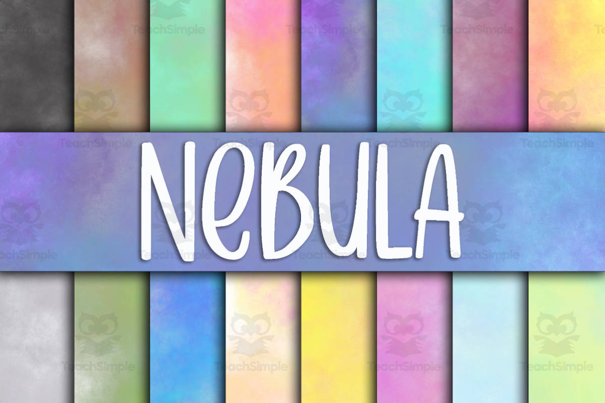 An educational teaching resource from OldMarket entitled Digital Paper: Nebula downloadable at Teach Simple.
