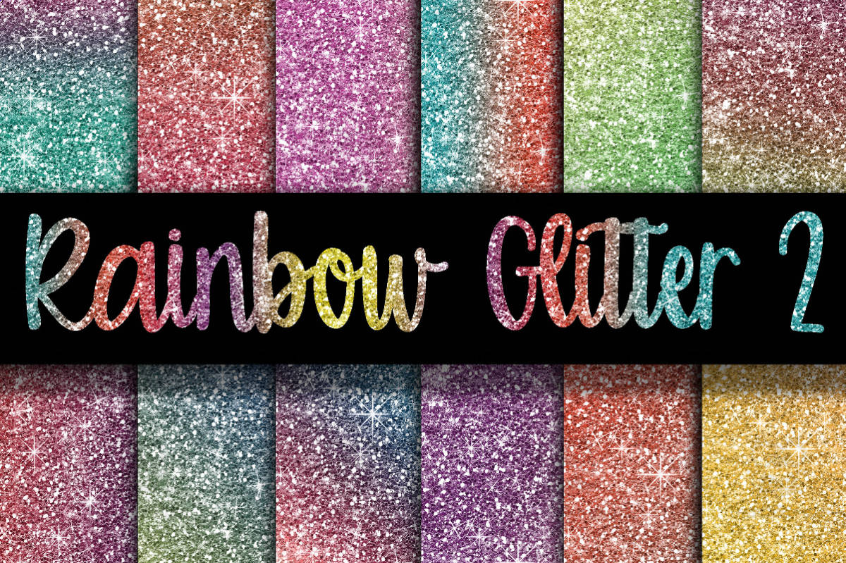 An educational teaching resource from OldMarket entitled Digital Paper: Rainbow Glitter Set 2 downloadable at Teach Simple.