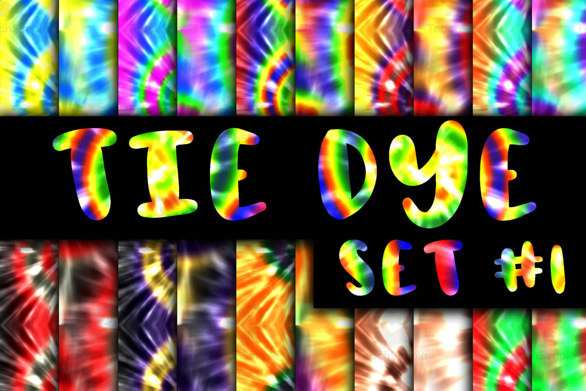 An educational teaching resource from OldMarket entitled Digital Paper: Seamless Tie Dye Set 1 downloadable at Teach Simple.