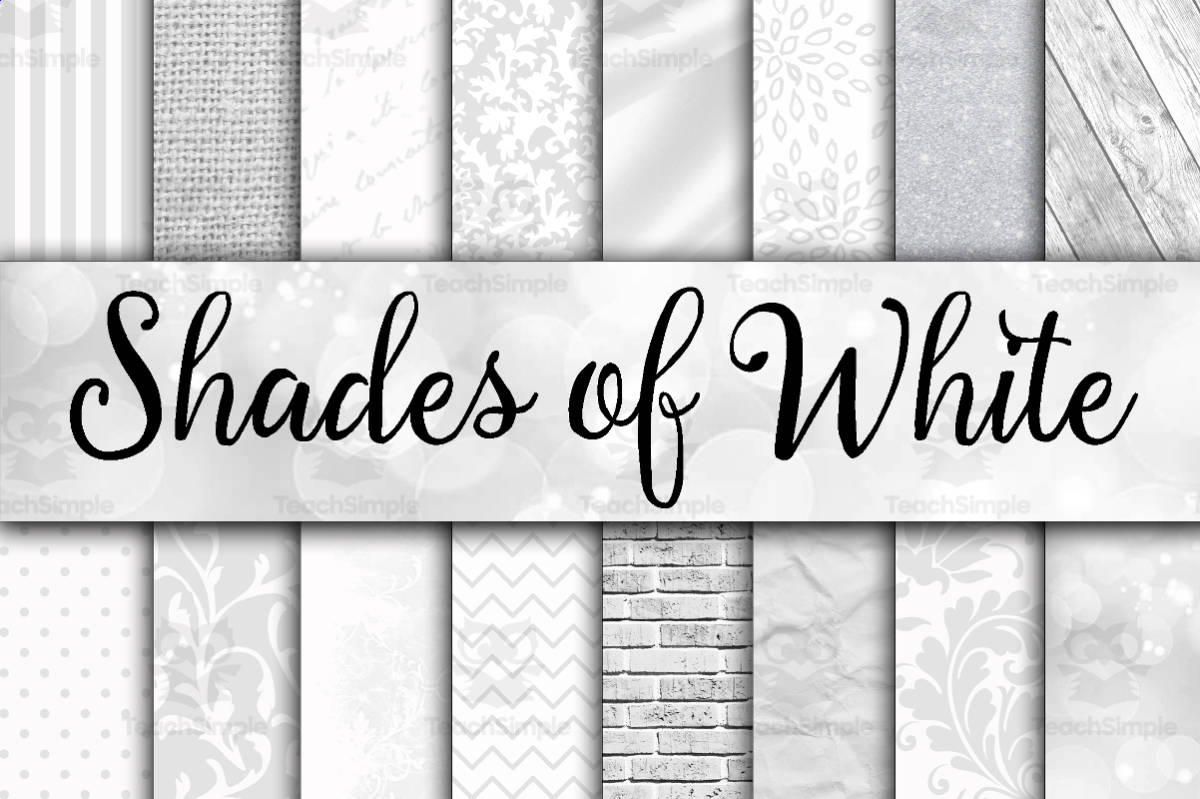 An educational teaching resource from OldMarket entitled Digital Paper: Shades of White downloadable at Teach Simple.