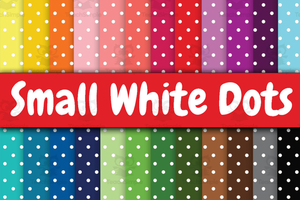 An educational teaching resource from OldMarket entitled Digital Paper: Small White Dots downloadable at Teach Simple.