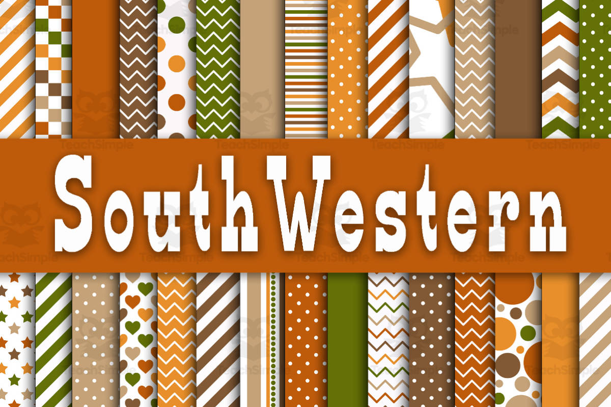 An educational teaching resource from OldMarket entitled Digital Paper: SouthWestern downloadable at Teach Simple.