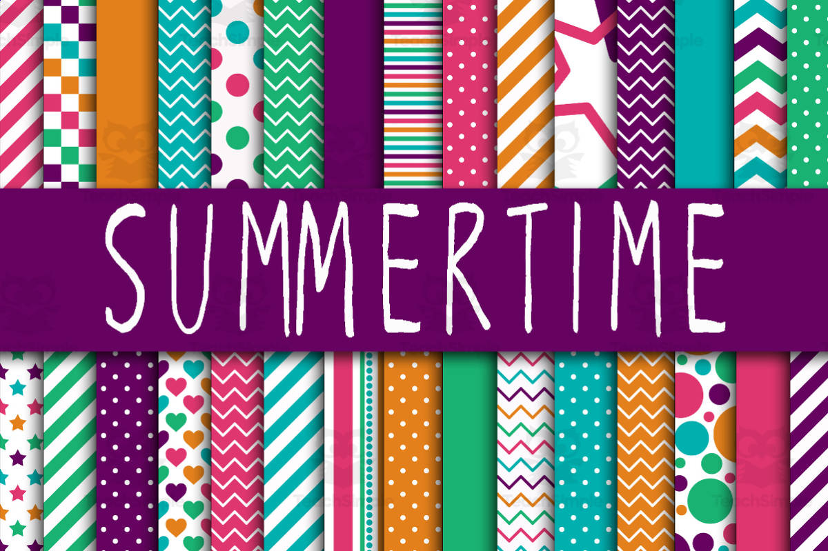 An educational teaching resource from OldMarket entitled Digital Paper: Summer Time downloadable at Teach Simple.