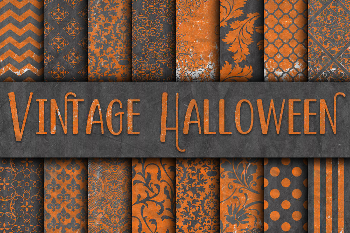 An educational teaching resource from OldMarket entitled Digital Paper: Vintage Black and Orange downloadable at Teach Simple.