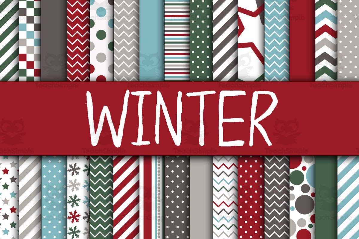 An educational teaching resource from OldMarket entitled Digital Paper: Winter downloadable at Teach Simple.