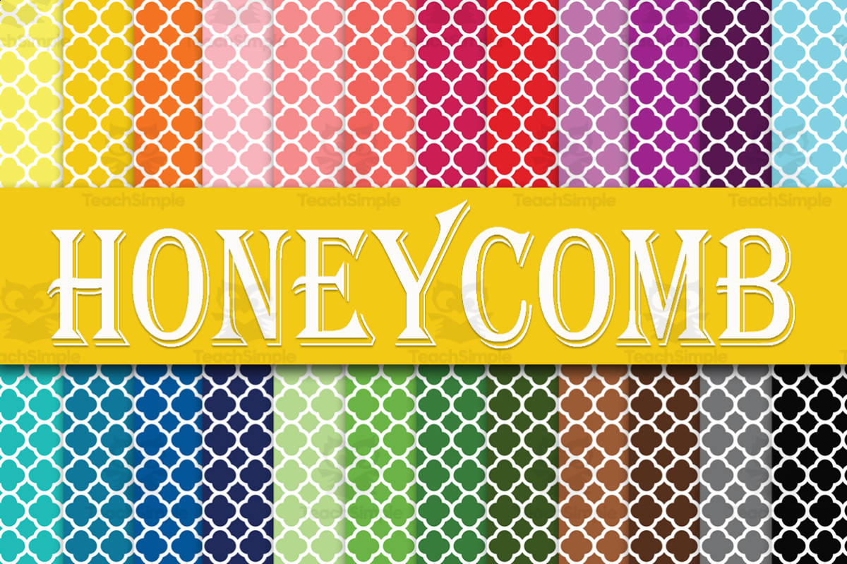 An educational teaching resource from OldMarket entitled Digital Paper:Honeycomb Papers downloadable at Teach Simple.