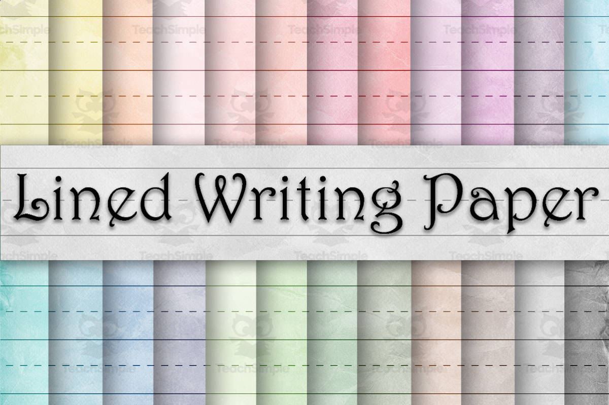 An educational teaching resource from OldMarket entitled Digital Paper:Large Lined Writing Paper downloadable at Teach Simple.