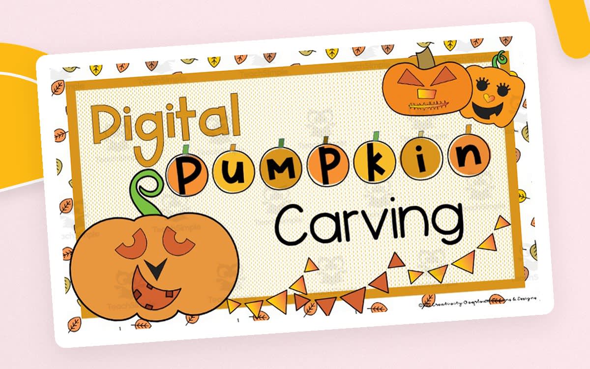 An educational teaching resource from Creativity Overload entitled Digital Pumpkin Carving downloadable at Teach Simple.