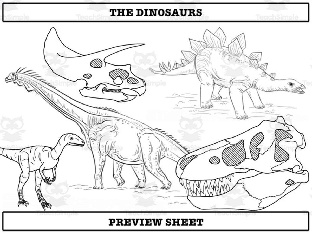 An educational teaching resource from Mr Gray History entitled Dinosaurs Mini Unit downloadable at Teach Simple.