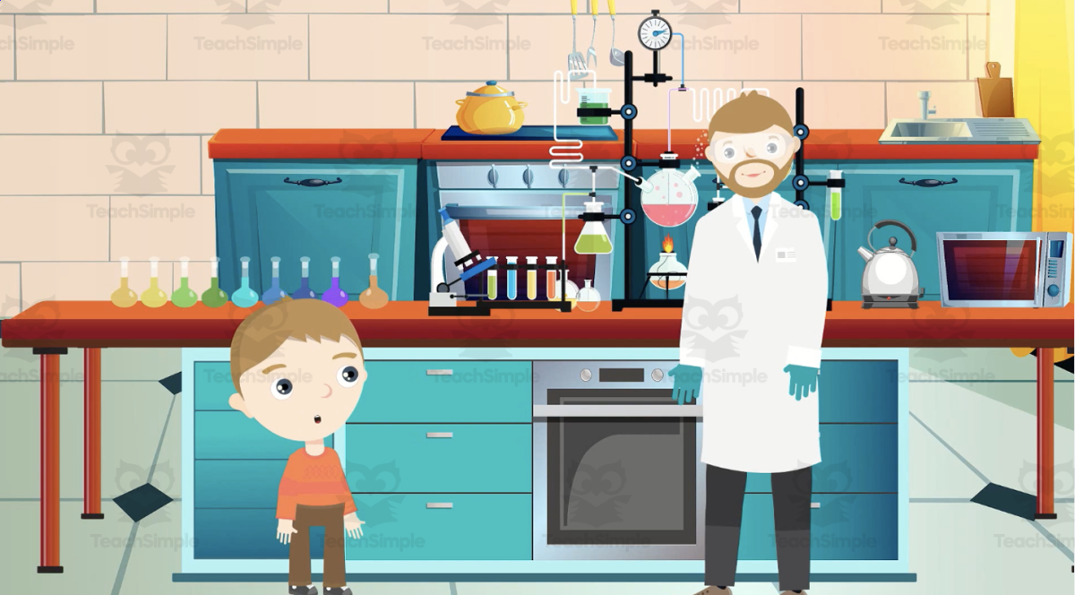 An educational teaching resource from Educational Voice entitled Discolouration | Animated Kitchen Science Video Lesson downloadable at Teach Simple.