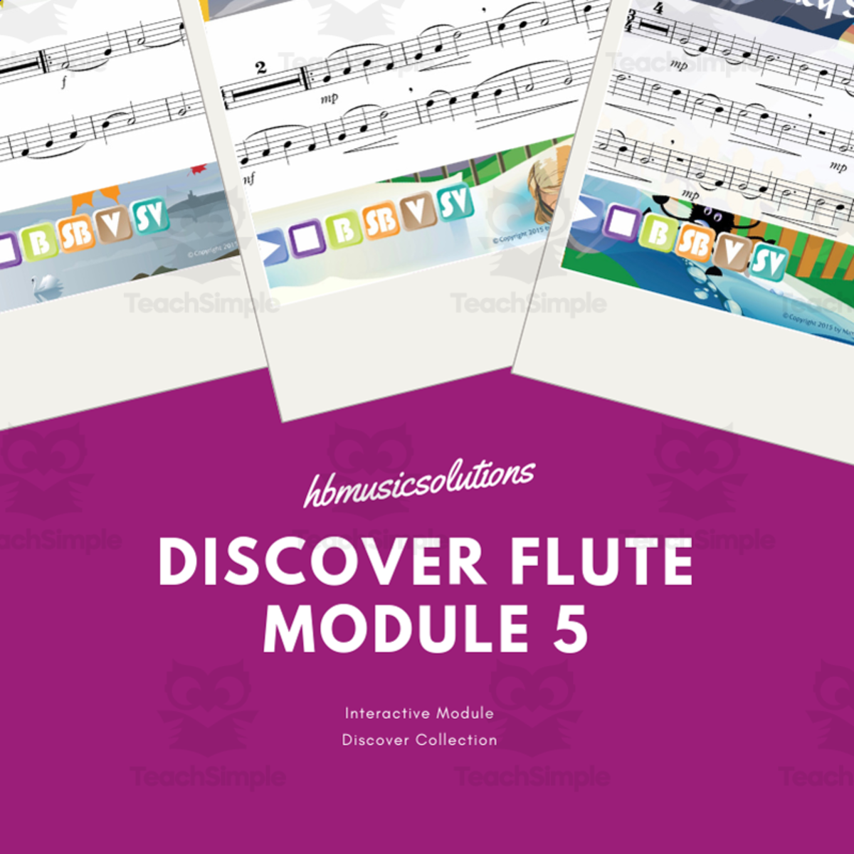 An educational teaching resource from Hbmusicsolutions's Shop entitled Discover Flute 5 - Interactive Instrumental Music Activity downloadable at Teach Simple.