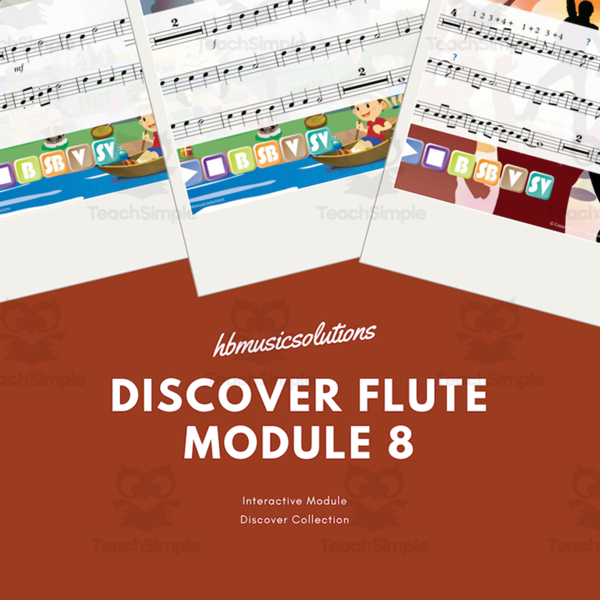 An educational teaching resource from Hbmusicsolutions's Shop entitled Discover Flute 8 - Interactive Instrumental Music Activity downloadable at Teach Simple.