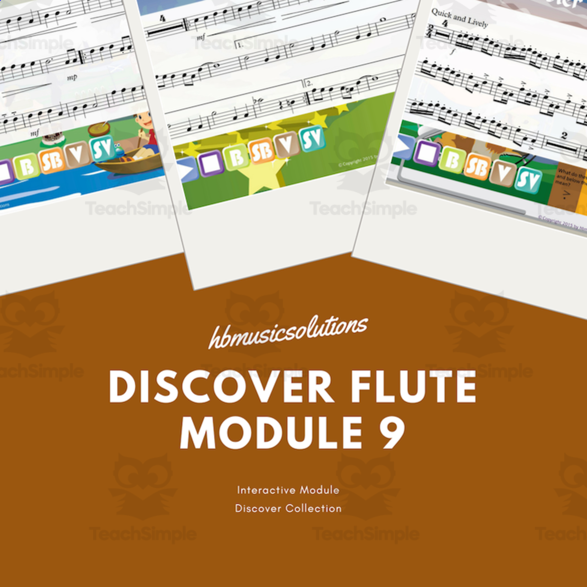 An educational teaching resource from Hbmusicsolutions's Shop entitled Discover Flute 9 - Interactive Instrumental Music Activity downloadable at Teach Simple.