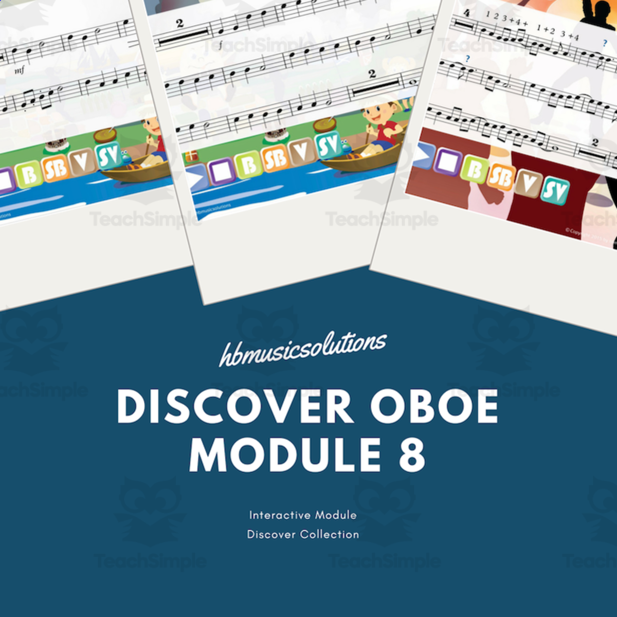 An educational teaching resource from Hbmusicsolutions's Shop entitled Discover Oboe 8 - Interactive Instrumental Music Activity downloadable at Teach Simple.