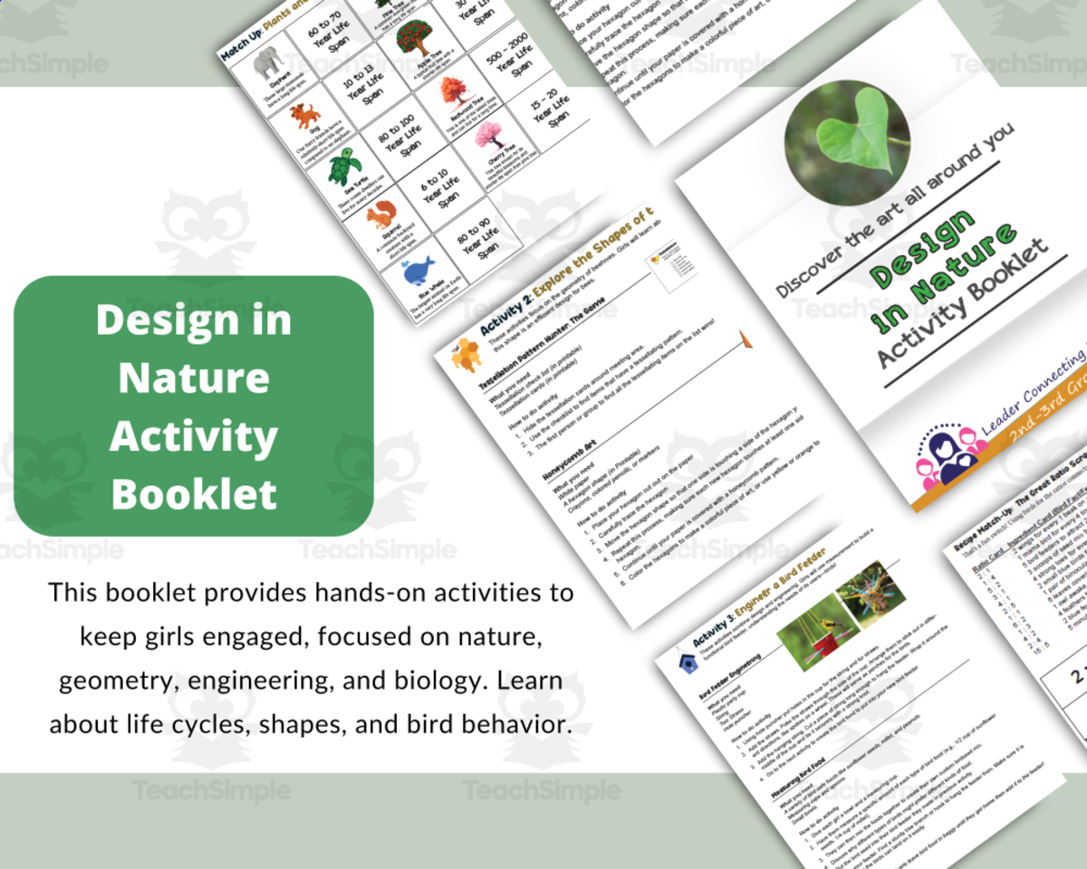 An educational teaching resource from Leader Connecting Leaders entitled Discover the Wonders of Nature: A Hands-On Activity Booklet downloadable at Teach Simple.