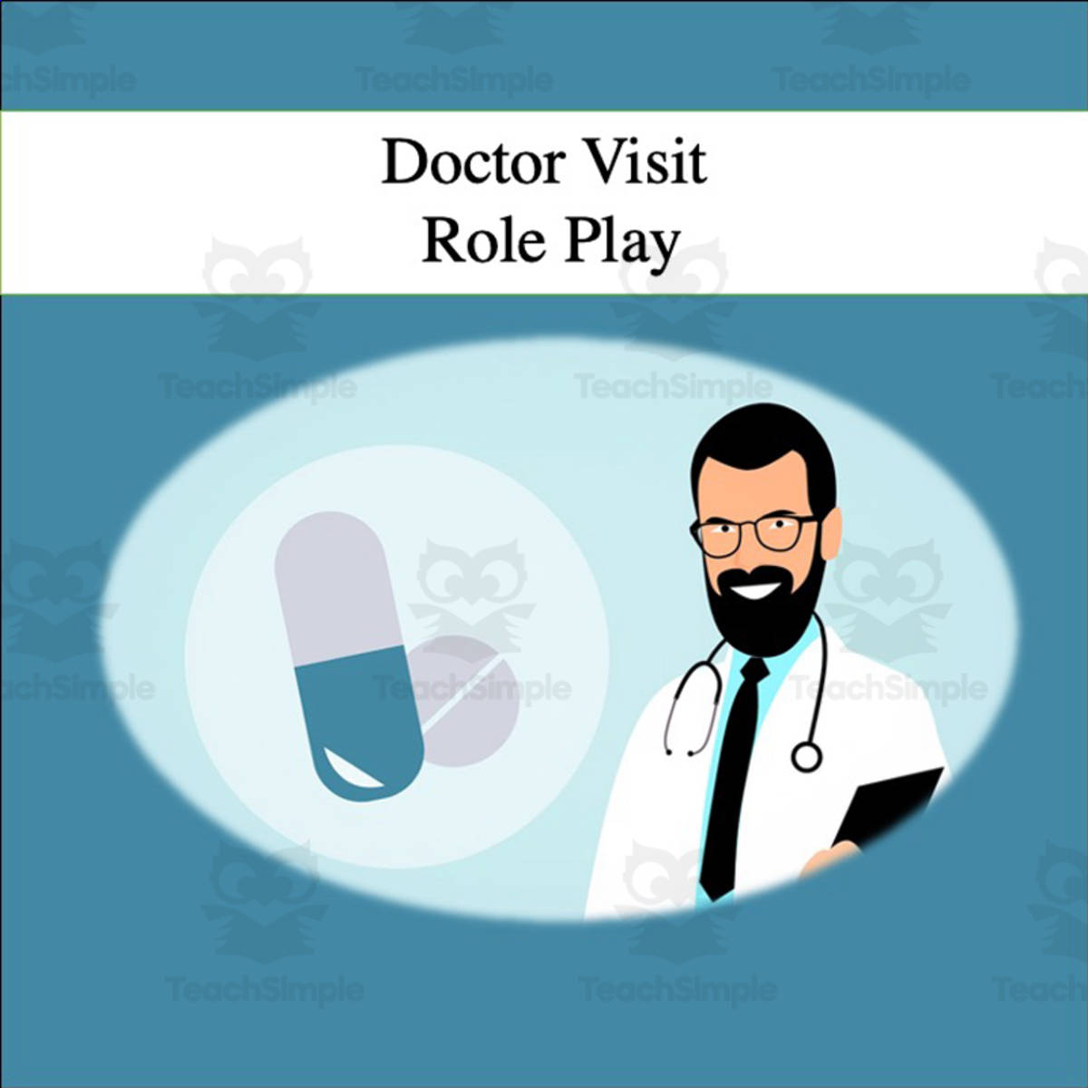 An educational teaching resource from Golden Promise entitled Doctor Visit Role Play Activity downloadable at Teach Simple.