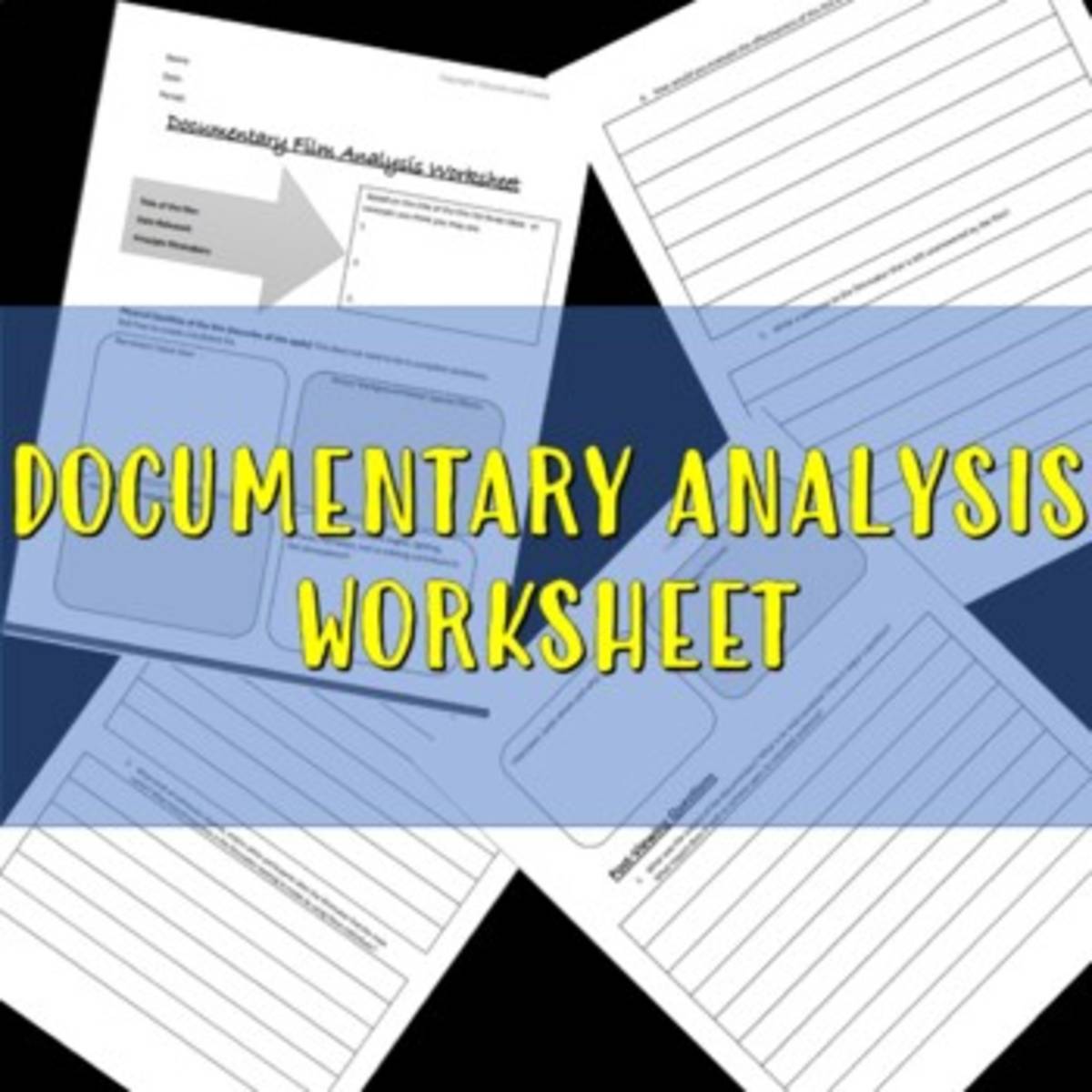 An educational teaching resource from Educate and Create entitled Documentary Analysis worksheet downloadable at Teach Simple.