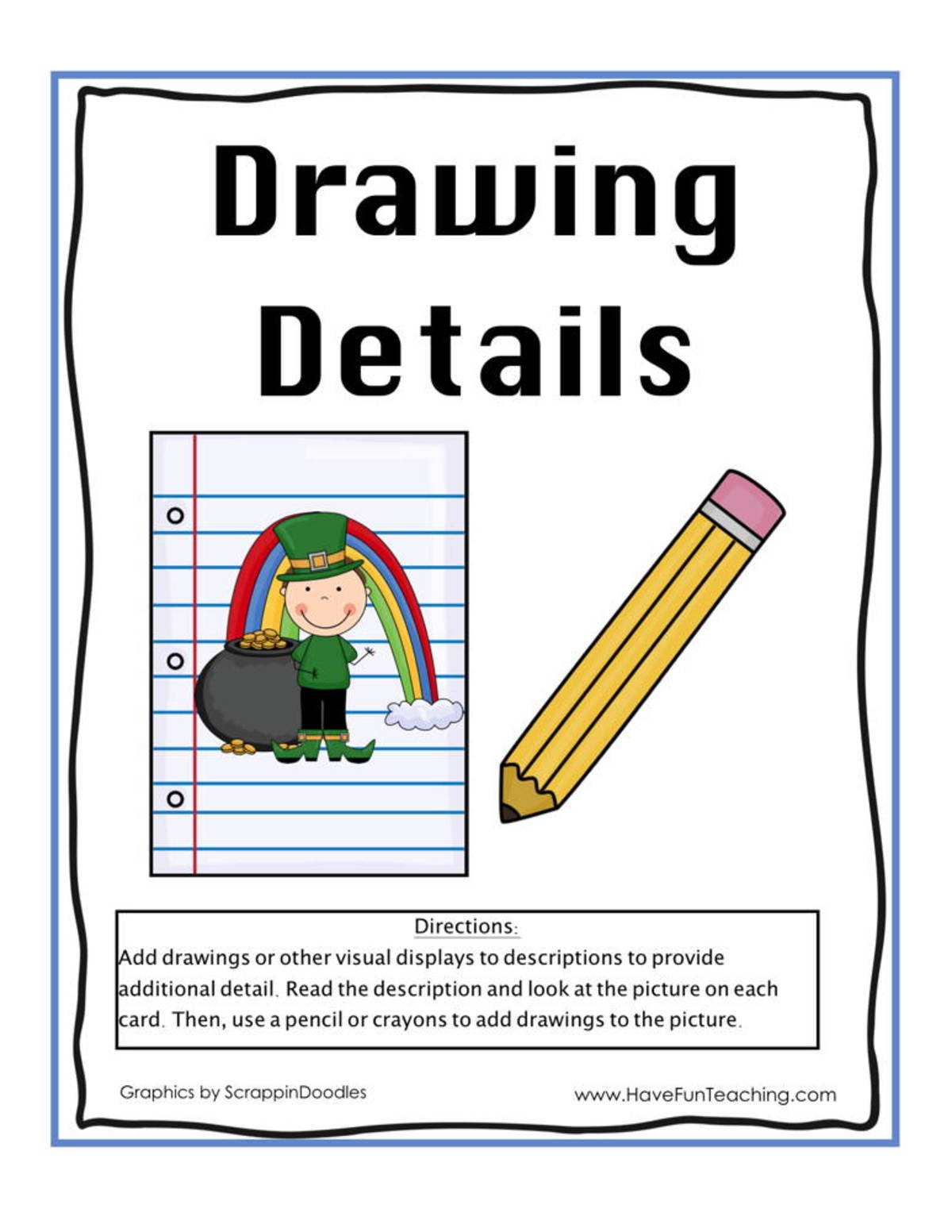 An educational teaching resource from Have Fun Teaching entitled Drawing Details Activity downloadable at Teach Simple.