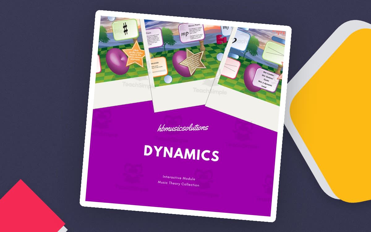 An educational teaching resource from Hbmusicsolutions's Shop entitled Dynamics Interactive Musical Games downloadable at Teach Simple.